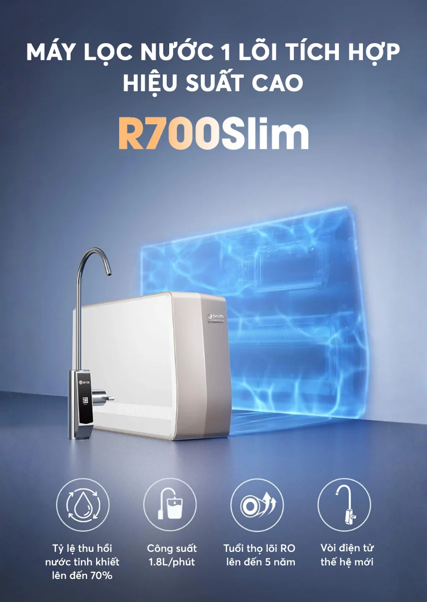 Máy lọc nước A.O.Smith R700Slim
